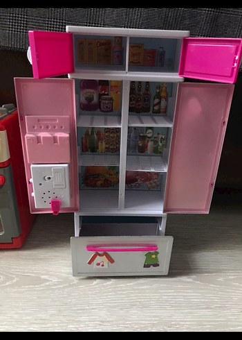 Renkli Oyuncak Fırın ve Buzdolabı Seti - Görsel 3