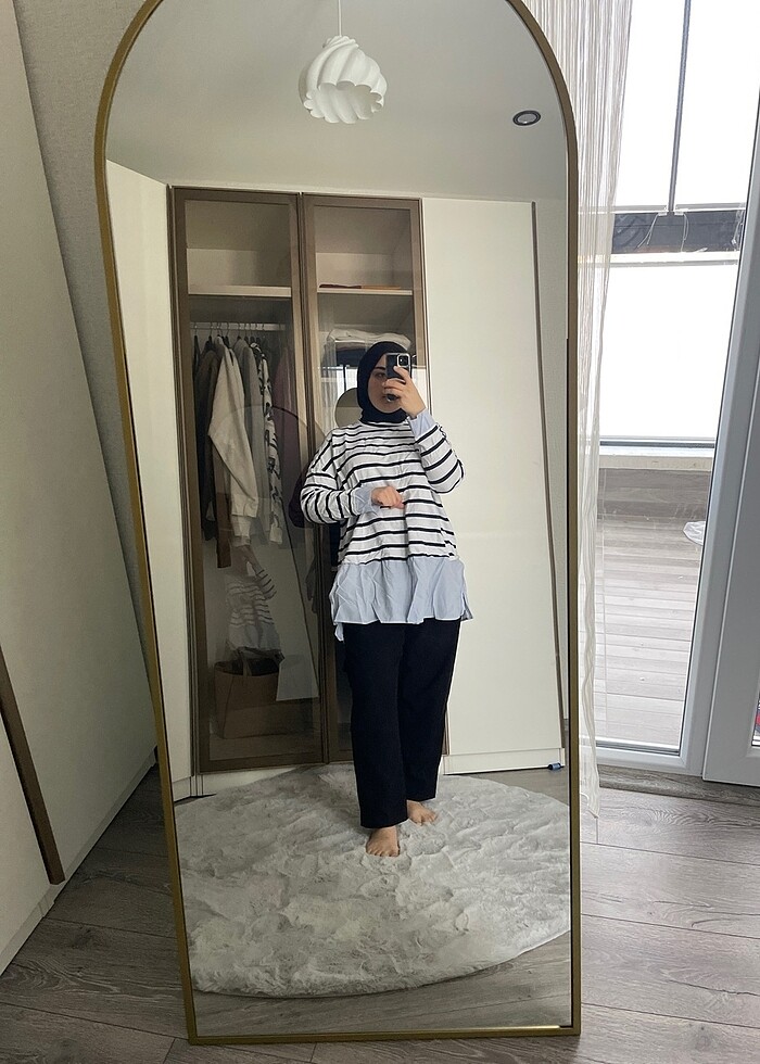 Gömlek detaylı sweatsirt - Görsel 2