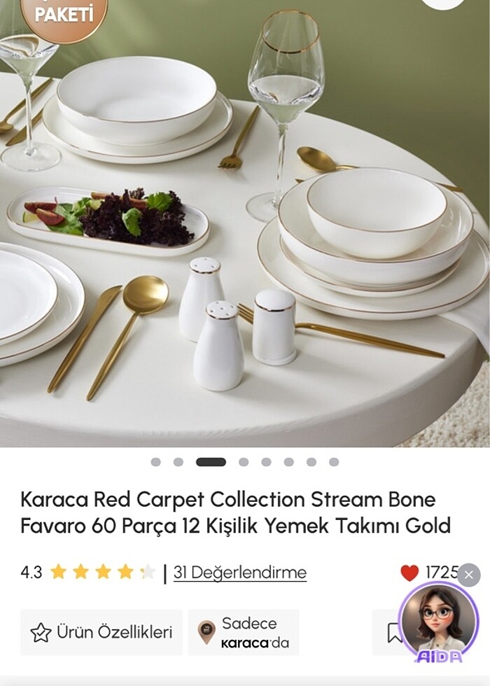 Karaca 12 kişilik yemek takımı - Görsel 3