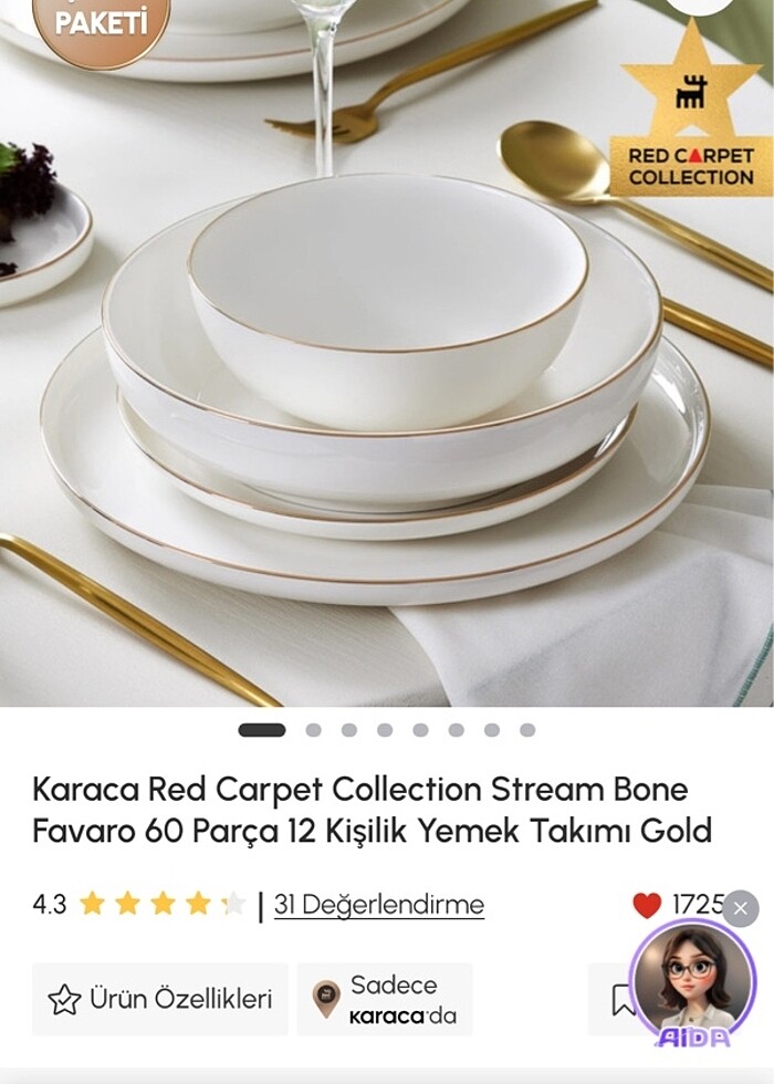 Karaca 12 kişilik yemek takımı - Görsel 4