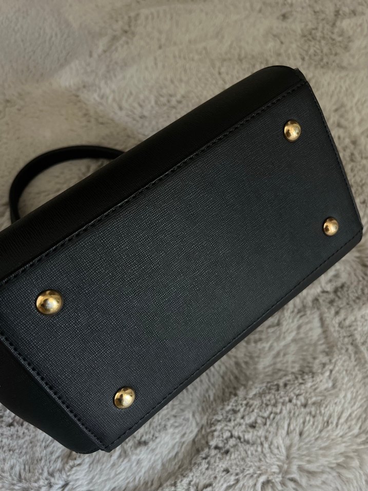 Klasik Siyah Deri Kadın Çanta - Görsel 5