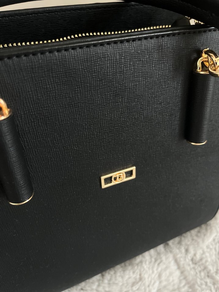 Klasik Siyah Deri Kadın Çanta - Görsel 4