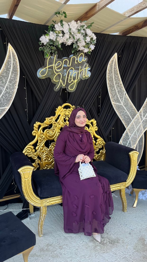 Drape yaka mürdüm şifon elbise 1 defa giyildi. M beden 40/42 . - Görsel 2