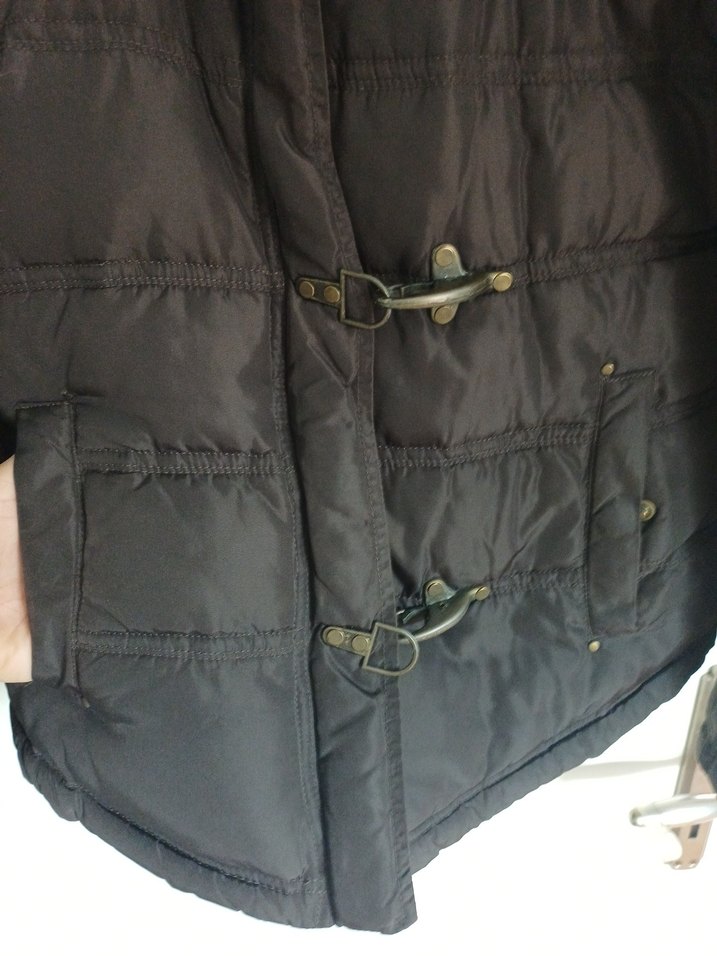 Kahverengi Kürklü Midi Kadın Kışlık Mont - Görsel 4