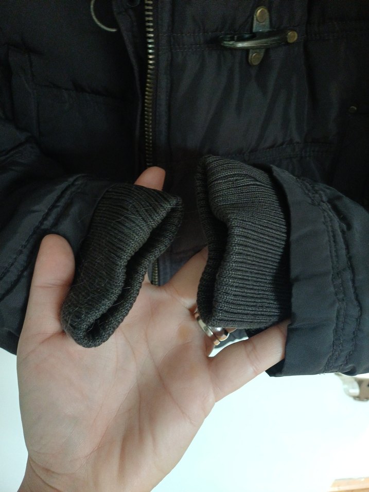 Kahverengi Kürklü Midi Kadın Kışlık Mont - Görsel 5