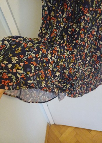 Kolsuz Fırfırlı Bohem Midi tulum - Görsel 4