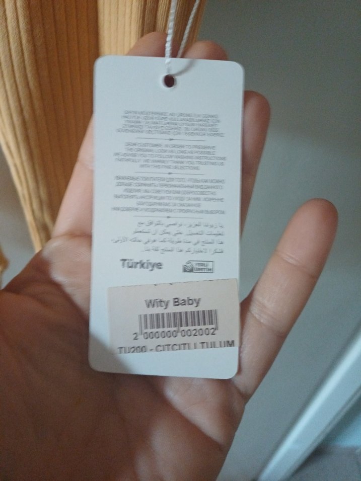 Uzun Kollu Düğmeli Bebek Tulum Pastel Bej - Görsel 2