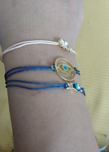 Renkli İşlemeli Boncuklu Bohem Bileklikler - Görsel 5