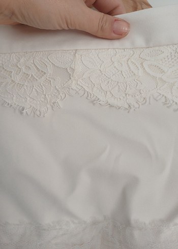 Beyaz Gotik Midi etek - Görsel 5