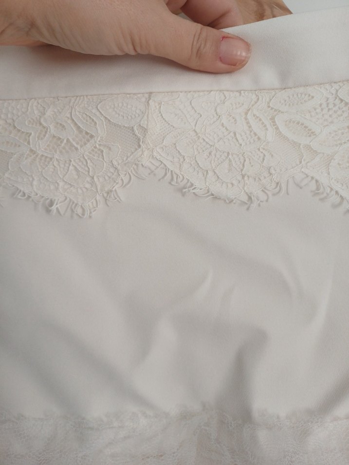 Beyaz Gotik Midi etek - Görsel 5