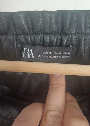 Düğmeli Siyah Midi Keten Uzun Etek - Görsel 3