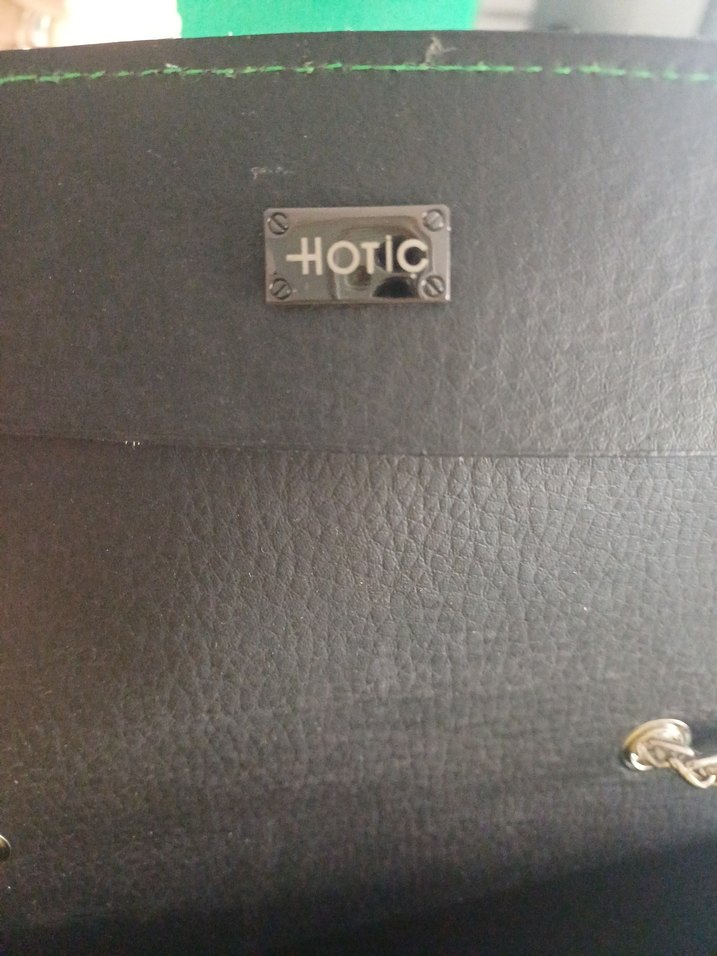 Zincir Detaylı Yeşil Deri Kadın Çanta - Görsel 4