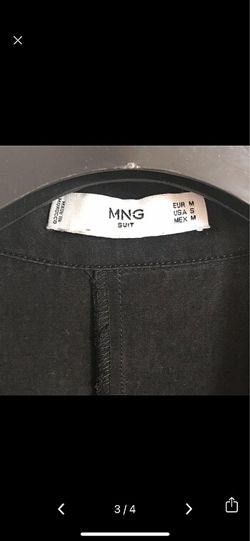 m Beden Antrasit M/38 Mango Tunik
