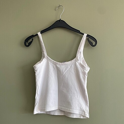 H&M H&m 0 pamuklu askılı üst tshirt