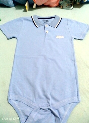 24-36 Ay Beden mavi Renk Hellobaby zıbın t-shirt