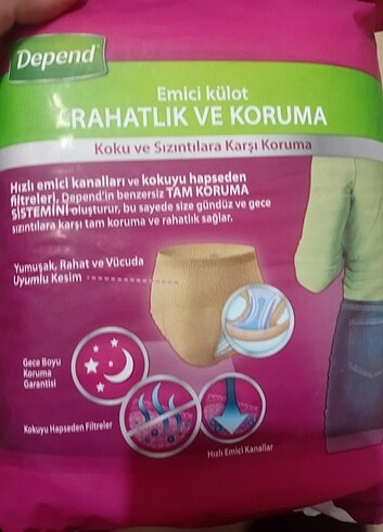 Depend giyilen hazır bez yetişkin