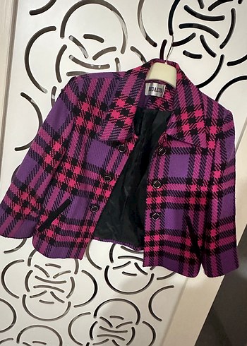 Zara Mor Pembe Ekose Kisa Ceket Siklik Ve Rahatlik Bir Arada