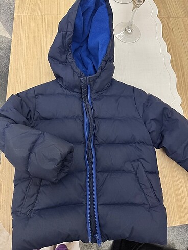 7 Yaş Beden lacivert Renk Benetton 6/7 yaş çocuk kaz tüyü mont