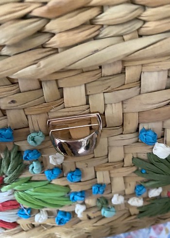 Zara marka Renkli Nakışlı Boncuklu Örgü Kadın Çanta - Görsel 10