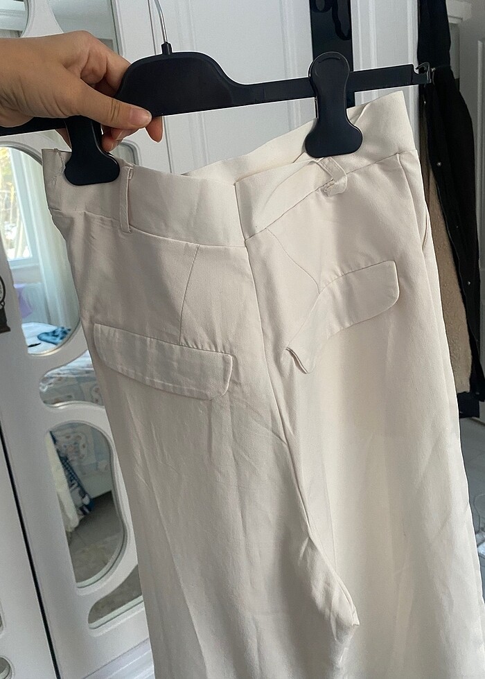 Beyaz bol paça - Görsel 2