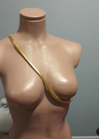 Sheinside Kadın Parlak Altın Zincir Vücut Takısı
