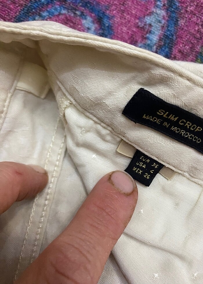 Massimo dutti slim crop jakarlı pantolon - Görsel 4