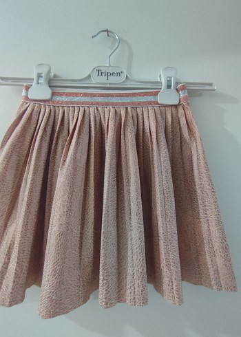 LC Waikiki Pembe Pliseli Kız Etek