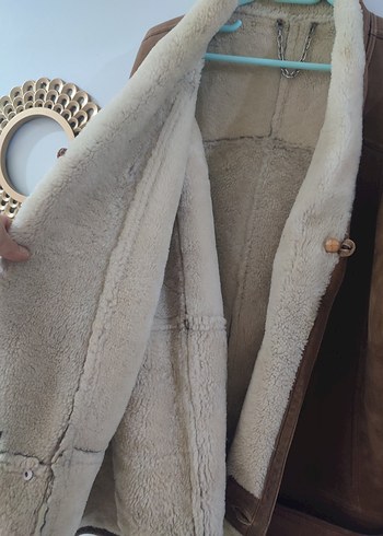 Düğmeli Kahverengi Süet Erkek Ceket - Görsel 5