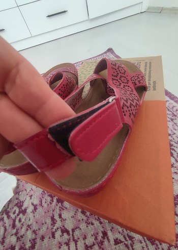 38 Beden pembe Renk Pembe Bohem Kadın Dolgu Topuklu Sandalet