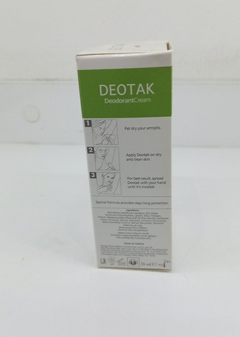 Deotak Plus Krem Deodorant Unisex - Görsel 2