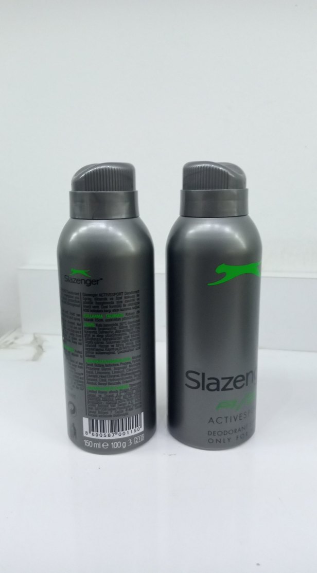 Slazenger Active Sport Erkek yeşil deodorant 2 adet - Görsel 2