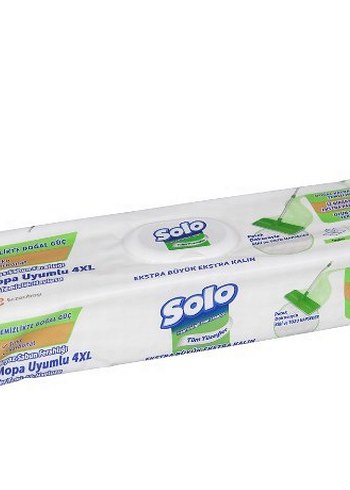 SOLO YÜZEY TEMİZLEYİCİ XL MOPA UYGUN BEYAZ SABUNLU HAVLU 50Lİ