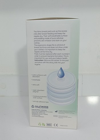 nimo Beyaz Göğüs Pedi 40'lı - Görsel 2