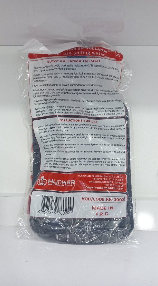 HAİTİ KILIFLI SICAK SU TORBASI MAVİ - Görsel 2