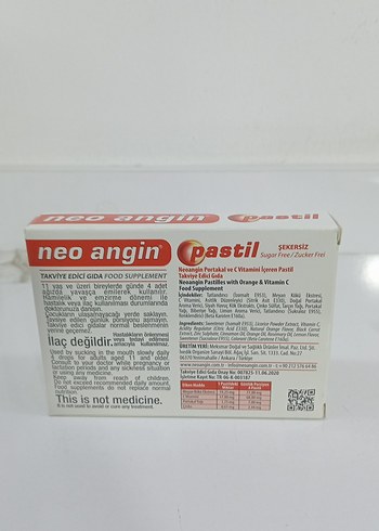 Neo Angin Portakal & C Vitamini Pastil 24'lü - Görsel 2