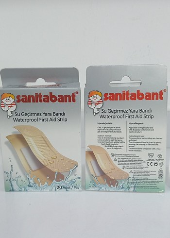 Sanitabant Su Geçirmez Yara Bandı 20'li 3 paket - Görsel 2