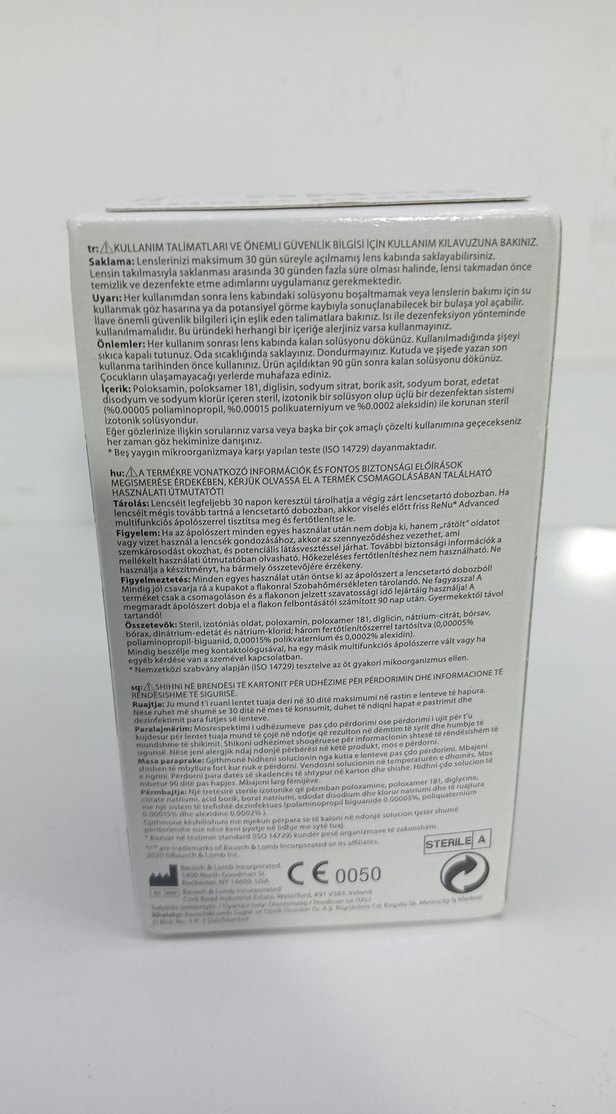 Bausch + Lomb ReNu Advanced Çok Amaçlı Solüsyon 100ml - Görsel 3