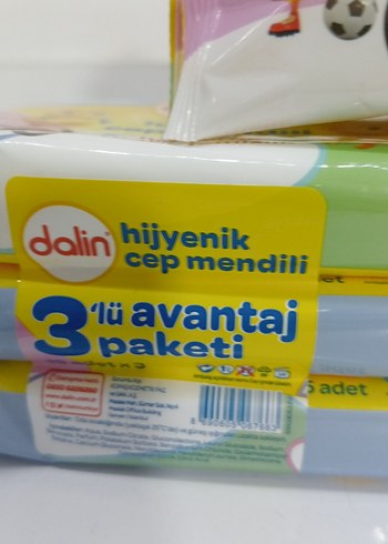 Dalin Hijyenik Cep Mendili 15x3 3paket - Görsel 4