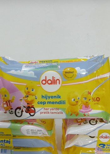 Dalin Hijyenik Cep Mendili 15x3 3paket - Görsel 2