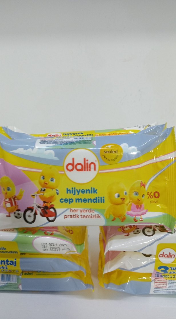 Dalin Hijyenik Cep Mendili 15x3 3paket - Görsel 2