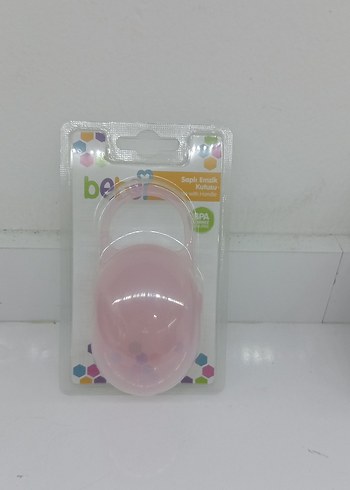 Bebsi Saplı pembe emzik saklama kutusu