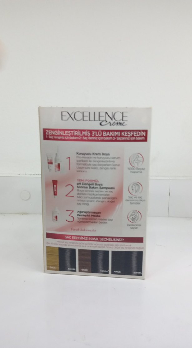 L'Oréal Excellence 1.01 Doğal Siyah Saç Boyası - Görsel 3