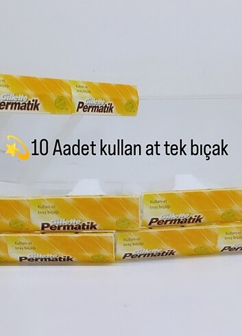 PERMATİK 10 ADET KULLAN AT TRAS BIÇAĞI 