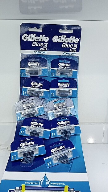 GİLLETTE BLUE 3 BİCAK 10 KU KARTELA - Görsel 2