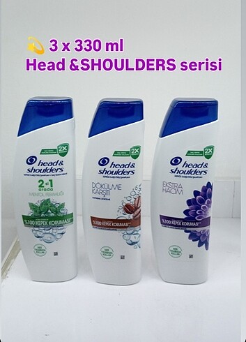 Head & sholuder 3 lü mix şampuan 330 ml