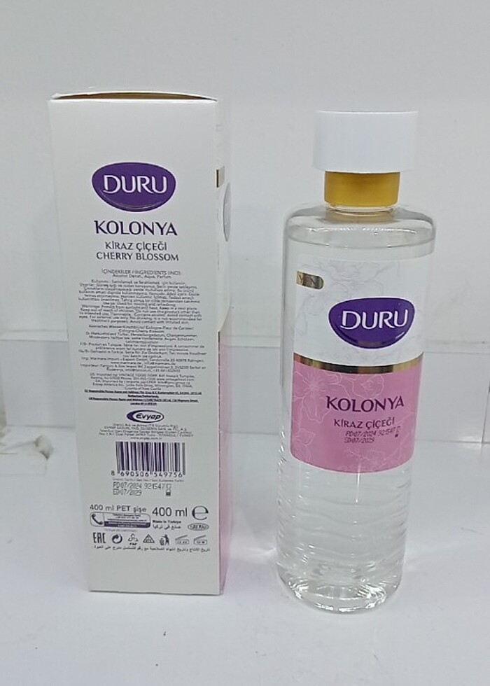 DURU KİRAZ ÇİÇEĞİ KOLONYA PET ŞİSE 400 ML - Görsel 2