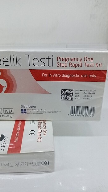Beden ROLL GEBELİKTE KARTUŞ TEST 2 ADET