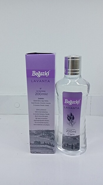 BOĞAZİÇİ LAVANTALI 200 ML CAM KOLONYA  - Görsel 2