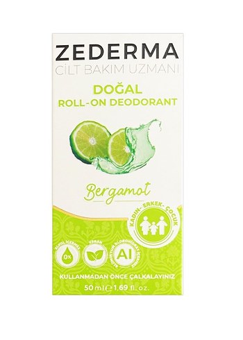 Zederma Bergamot Erkek Roll-On Deodorant 50 ml