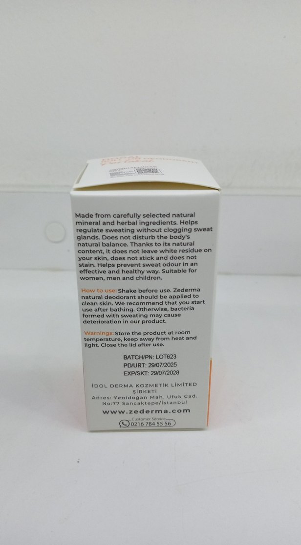 Zederma Portakal Roll-On Erkek Deodorant 50 ml - Görsel 2